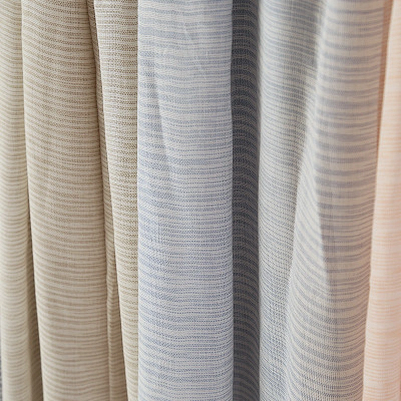 Spring and summer new style cotton and linen striped scarf short travel sunscreen beach scarf shawl