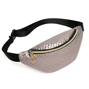 2020 Summer New Style PU Female Bags Wholesale Grid Pattern Leisure Waist Bag Messenger Bag
