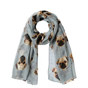 New fashion dog print yarn scarf air conditioning sunscreen shawl scarf female