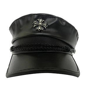 custom China factory high quality OEM faux leather 3D embroidery snapback hat