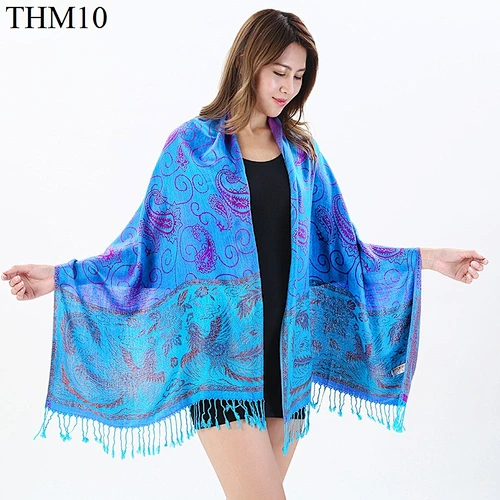 2020 Ethnic Style Retro Scarf, 70*200CM Jacquard Cotton Multi-Purpose Warm Scarf