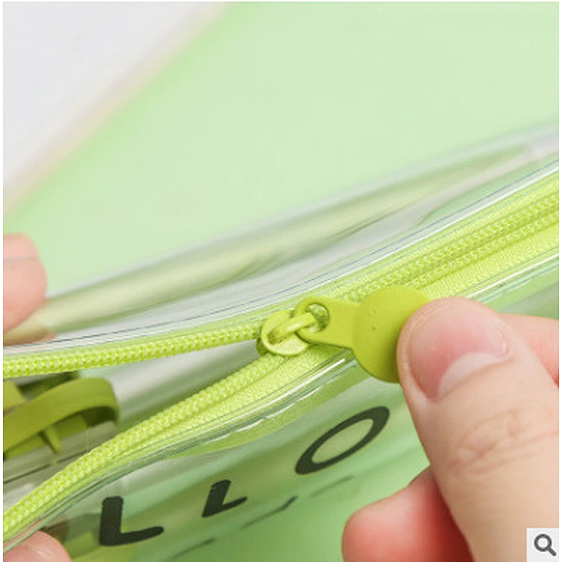Ins Popular Cute Avocado Transparent Pencil Case Cartoon Pencil Case Bag For Girls