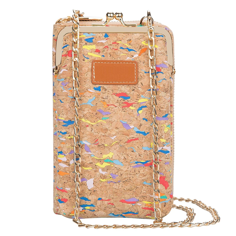 Fashion Wood Grain Women'S Shoulder Bag Chain Mobile Phone Bag Ladies Shoulder Messenger Bag