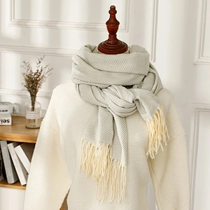 Autumn Winter New Herringbone Scarf Women Korean Version Cashmere Thick Shawl Warm Collar Scarf Wholesale