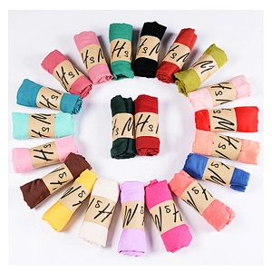 90*180cm Cotton And Linen Scarf Factory Wholesale Solid Color Monochrome Candy Color Gift Scarf Women