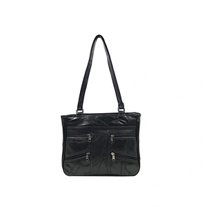 WMS hot selling cheaper patch leather tote handbag