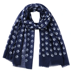Wholesale Spring Autumn New Style Dog Footprint Print Pattern Polyester Ladies All-Match Scarf Shawl