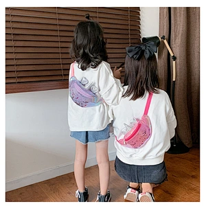 New fashion cartoon small bag 2020 spring children's backpack diagonal waist bag parent-child cute outdoor backpack