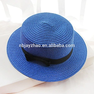 Custom Colorful Beach Hat Simple Bow Knot Sun Visor Hat
