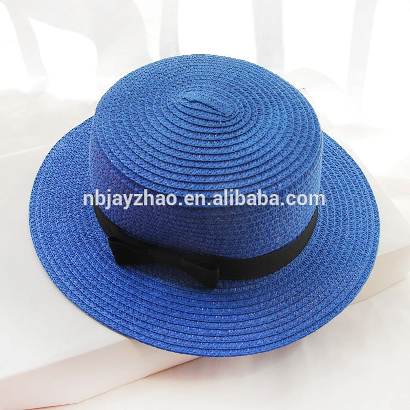 Custom Colorful Beach Hat Simple Bow Knot Sun Visor Hat