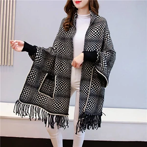 2020 Mink Velvet Cape Cloak Women's Coat Small Fragrance New Style Cardigan Shawl