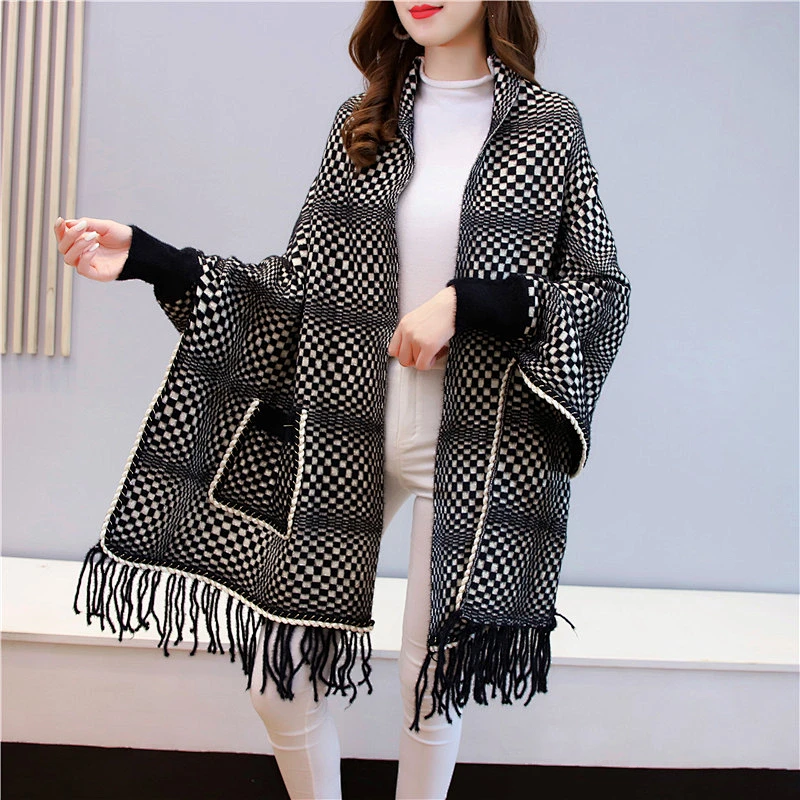 2020 Mink Velvet Cape Cloak Women's Coat Small Fragrance New Style Cardigan Shawl