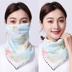 Wholesale Custom Printing Neck Gaiter Face Scarf Bandana With Adjustable Ear Loops For Women