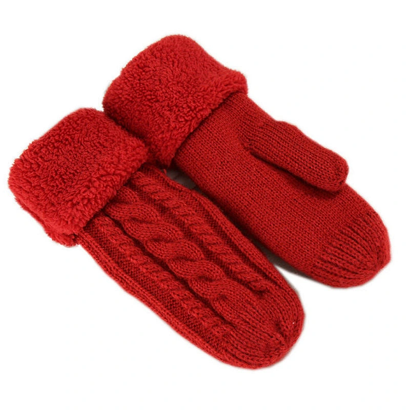 2020 Winter Fashion Ladies Gloves Riding Gloves New Trend Mohair Thickened Plus Velvet Single Finger Gloves