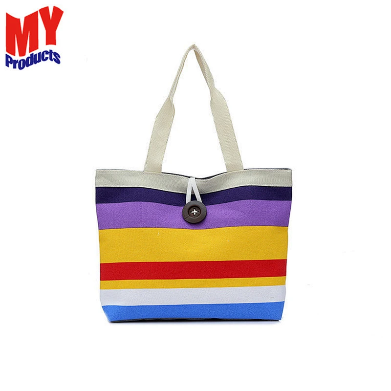 Plain Canvas Bag Shoulder Reusable Shopping Bag