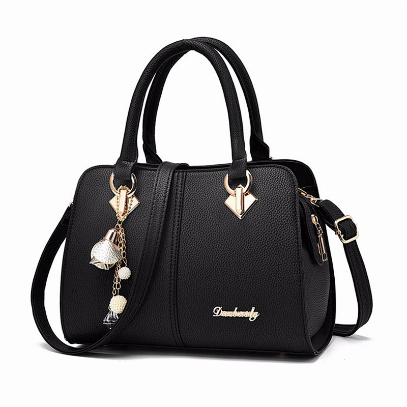 2020 High Quality Elegance Luxury Tassel Chain Pu Leather Shoulder Handbag