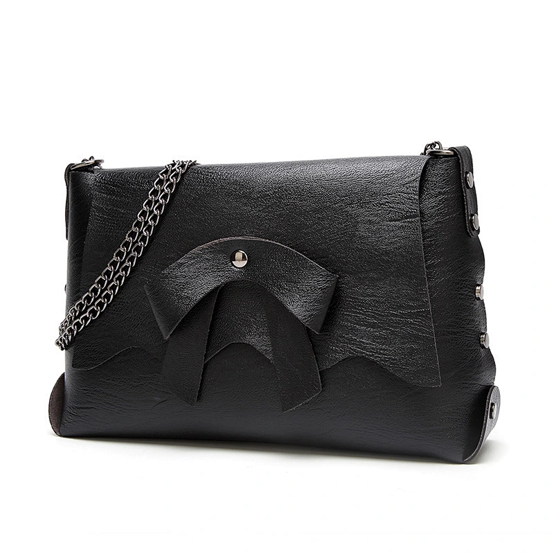 2020 Spring Summer Korean Version Of The Bow Shoulder Chain Leather Crossbody Bag Women
