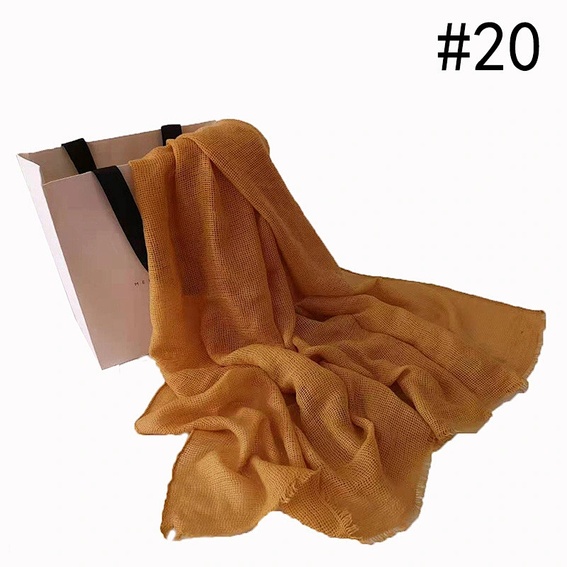 Wholesale Price 80*180cm Women Muslim Crinkle Hijab Scarf Femme Musulman Soft Cotton Headscarf Islamic Hijab Shawls And Wraps