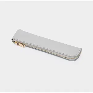 Soft PU Leather Pencil Pen Case Pouch Holder Stationery Bag Zipper Pouch