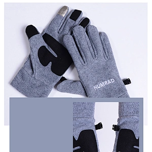 Customize Touch Screen Fleece Lining Winter Keep Warm Outdoor Cycling Running Gloves