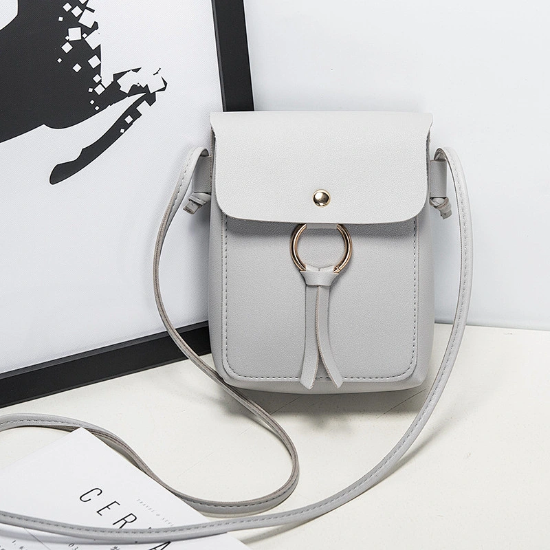 New Women Buckle Casual Small Square Bag Shoulder Messenger Mobile Phone Bag Wholesale Women Hand Bags