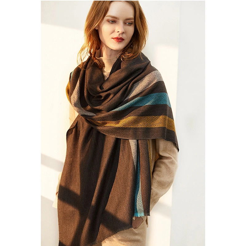 2020 Wholesale Soft Warm Worsted Thin Shawl Custom New Fashion Women Warm 100% Wool Scarf For Winter