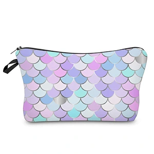 2020 New Multifunctional Ladies Cosmetic Bag Fish Scale Colorful Makeup Bag Mermaid Cosmetic Bags
