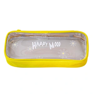 Wholesale Custom Printed Transparent Pencil Case Pencil Pouch Bag For Students
