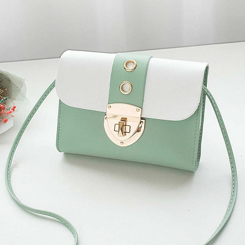 Female 2021 Japan Korea New Lock Casual Small Square Bag Shoulder Messenger Bag Mobile Phone Crossbody Bag