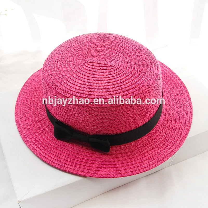 Custom Colorful Beach Hat Simple Bow Knot Sun Visor Hat