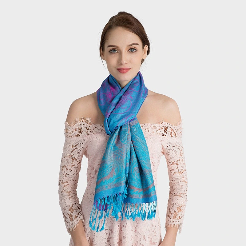 2020 Ethnic Style Retro Scarf, 70*200CM Jacquard Cotton Multi-Purpose Warm Scarf