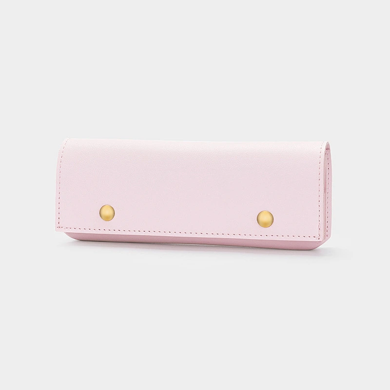 Pu Leather New Korean Style Simple College Square Stationery Pencil Case Convenient Sunglasses Storage Bag