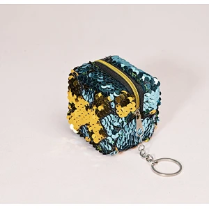New sequined square three-dimensional mini coin purse ladies coin purse key case