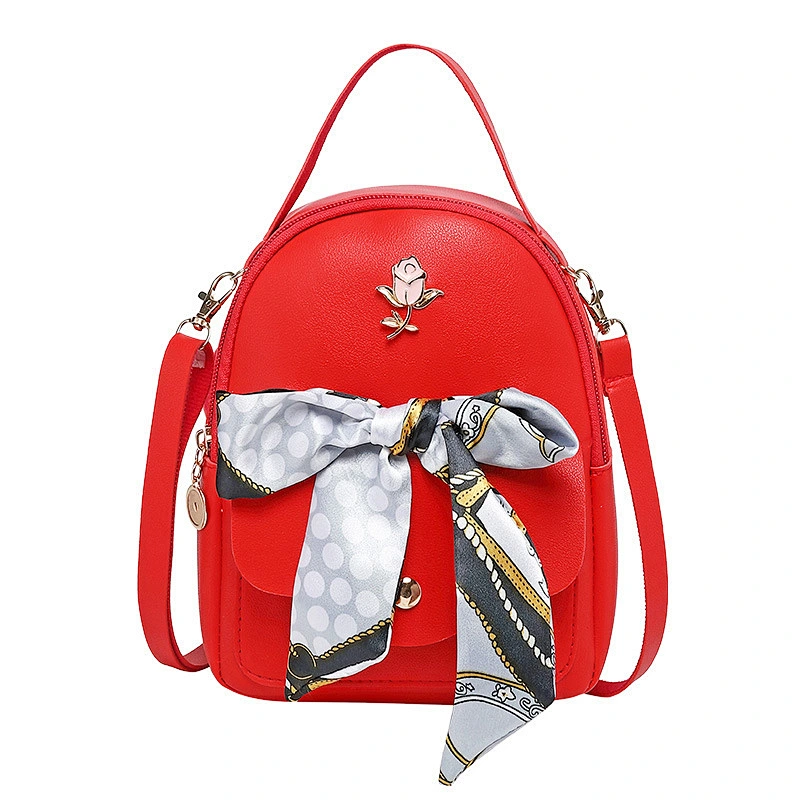 2020 Fashion Trend Small Fresh Bow Small Backpack Shoulder Messenger Shoulder Female Backpack