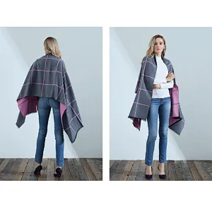 2020 Autumn Winter New Ladies Double-Sided Dual-Use Stitching British Decoration Classic Plaid Cashmere Scarf For Women