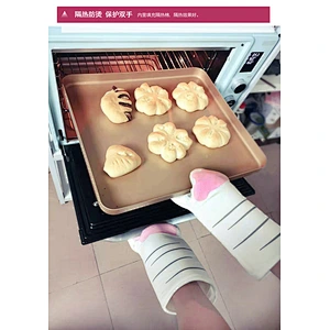 High Quality Cute Cartoon Heat Resistant Baking Bbq Heat Insulation Cotton Kitchen Hand Protection Glove