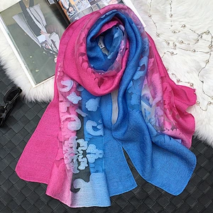 MY Cloud Jacquard Sunscreen Silk Scarf Hijab Scarfs Summer Lady Shawl Beach Cover-ups Scarves Wraps