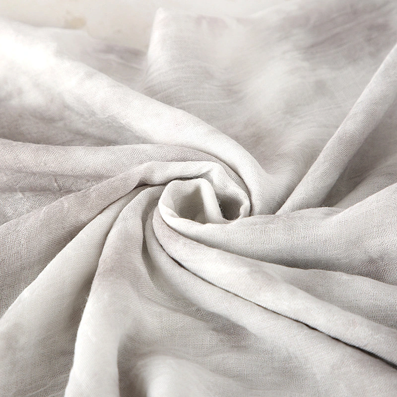2020 New Autumn Winter Cotton Striped Handmade Tie-Dye Scarf Retro Cotton And Linen Scarf Sunscreen Shawl