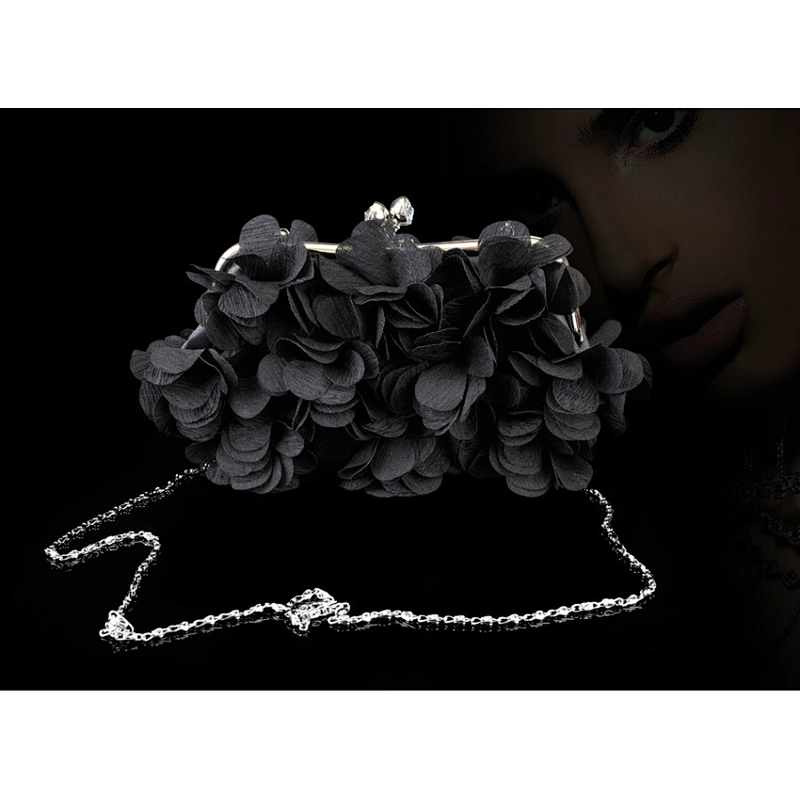 Luxury Style Flowers Evening Bag Ladies Elegant Clutch Bag Handbag