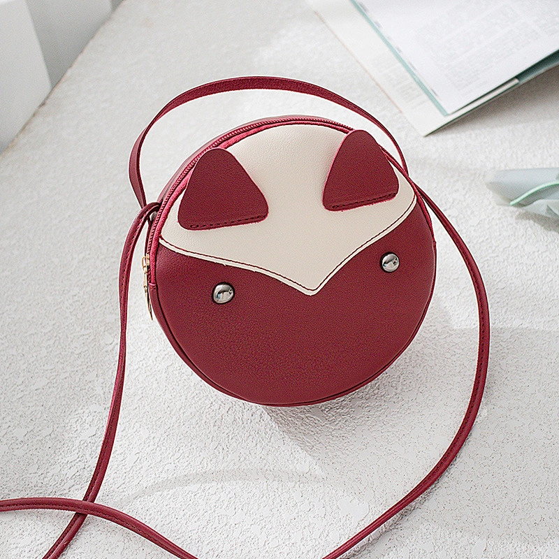 New Korean Style Female Bag Shoulder Messenger Small Round Bag Simple Fashion Personalized Mobile Phone Bag