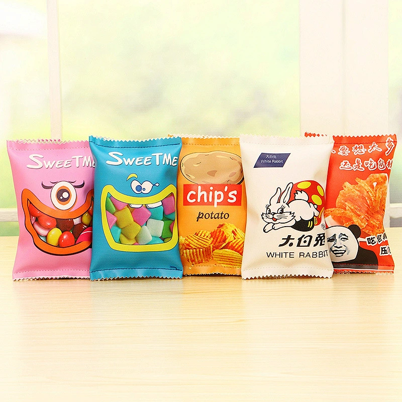 Children Creative Trendy Harajuku Girl Potato Chip Clutch Bag Fun Snacks Pu Mobile Coin Purse Pencil Case