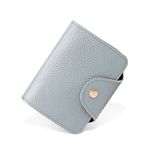 Custom Cheap Gift Rfid Blocking Pu Leather Credit Card Or Id Card Holder