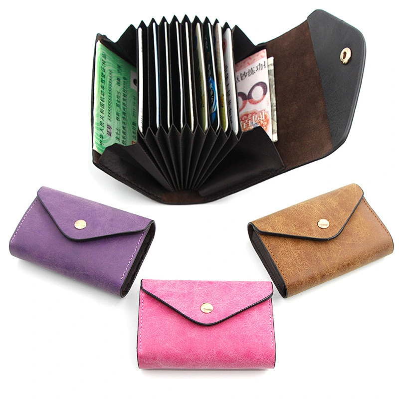 Factory Direct Ladies Card Holder Multi-Function Coin Purse Credit Organ Card Holder