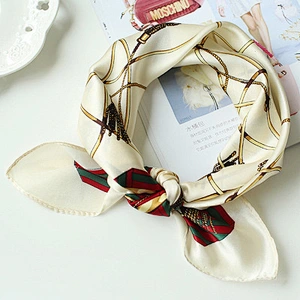 wholesale printing Satin Female silk small women silk square head scarf