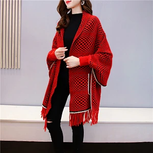 2020 Mink Velvet Cape Cloak Women's Coat Small Fragrance New Style Cardigan Shawl
