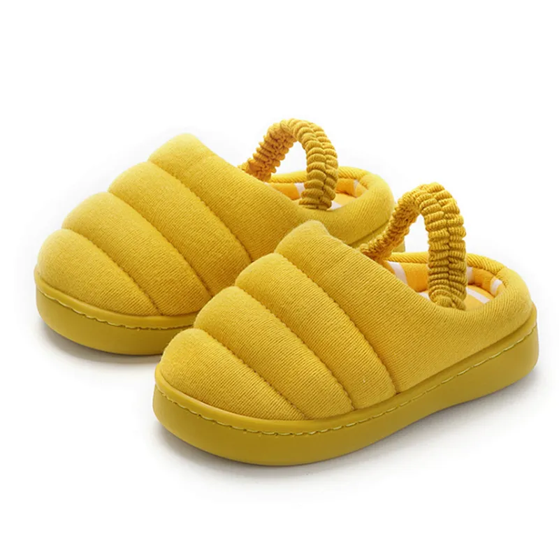 2020 autumn winter new candy color children's cotton slippers indoor outdoor home shoes for boys girls