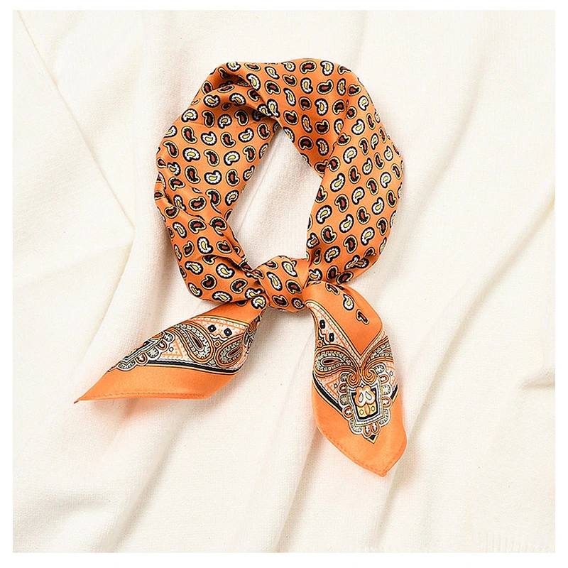 Korean Style 53x53cm Small Square Scarf Wild Professional Flight Attendant Small Scarf Decorative Bandana Scarf