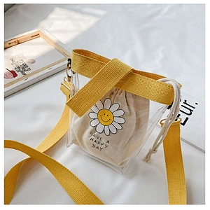 2020 Clear PVC Canvas Bags Girls Cute Single Shoulder Messenger Handbags Kids Girls Casual Mini Crossbody Bags