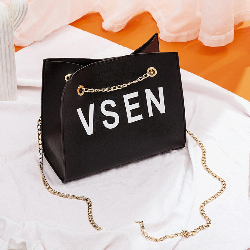 wholesale low cheap price girl crossbody quality fashion women tote purse pu leather handbag vegan sling chain lady shoulder bag