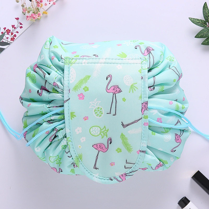 Simple Easy Carry On Cord Bag Organizer Waterproof Lazy Travel Cosmetics Foldable Drawstring Pouch Bag